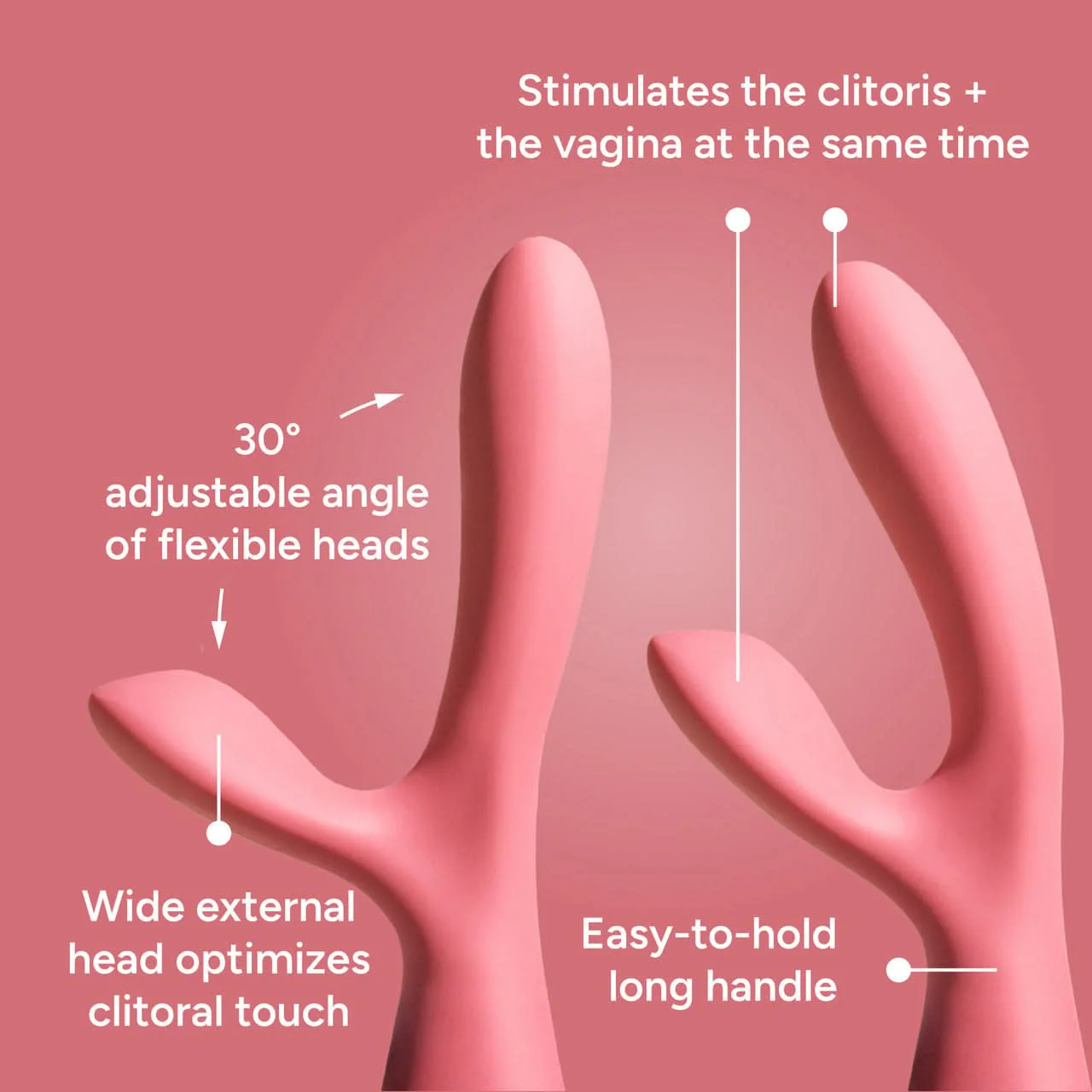 Smile Makers The Artist Dual Rabbit Vibrator with 9 Pulsating Modes - Image 5