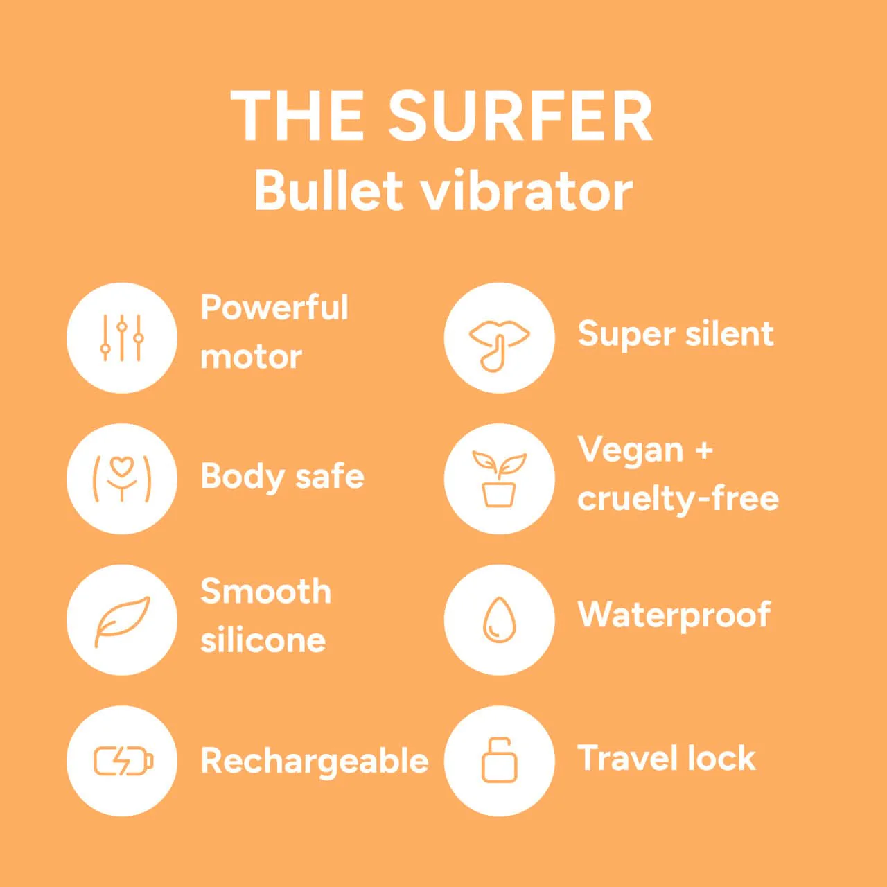 Smile Makers The Surfer Travel Bullet Vibrator - Image 6
