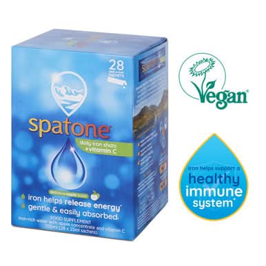 Spatone Natural Liquid Iron Supplement Apple with Vitamin C 28 Sachets - Image 2