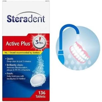Steradent Active Plus Mega Pack Tablets 136s - Image 2