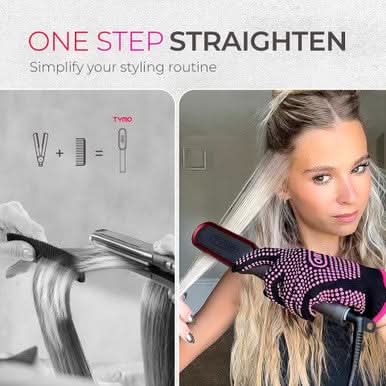 TYMO Ring Black Hair Straightening Comb - Image 6