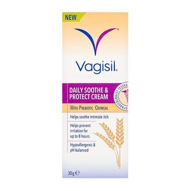 Vagisil Daily Soothe & Protect Cream with Prebiotic Oatmeal 30 Grams