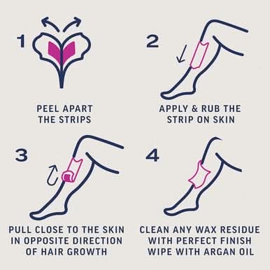 Veet Expert Cold Wax Strips Legs Sensitive 20 Strips - Image 4