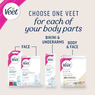 Veet Pure Inspirations Legs & Body Hair Removal Cream for Sensitive Skin 200ml - Image 9