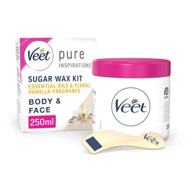 Veet Pure Inspirations Oriental Hot Wax Body & Face Essential Oils & Floral Vanilla 250ml - Image 2