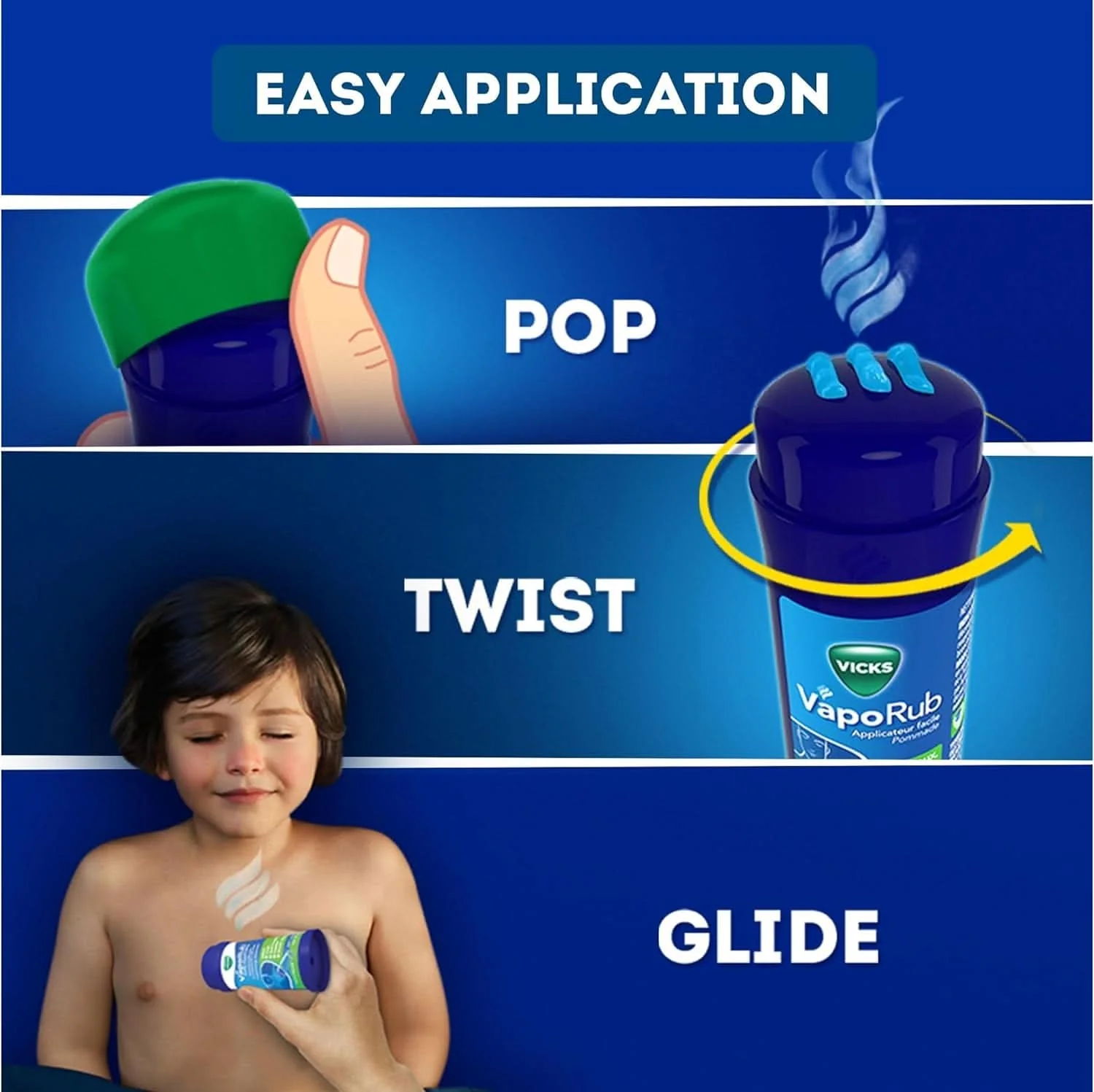 Vicks Vaporub Decongestant Rub Easy Applicator 35G - Image 9