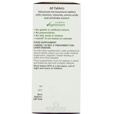 Vitabiotics Liverel 60 Tablets - Image 2