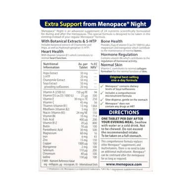 Vitabiotics Menopace Night 30 Tablets - Image 3