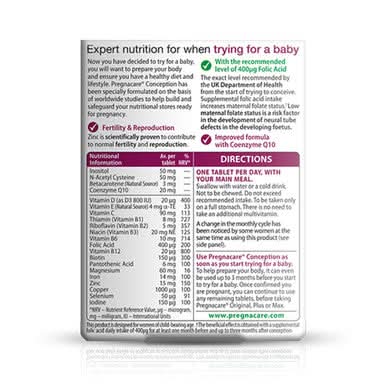 Vitabiotics Pregnacare Before Conception 30 Tablets - Image 3