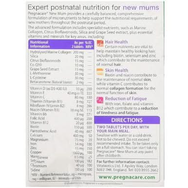 Vitabiotics Pregnacare New Mum 56 Tablets - Image 2