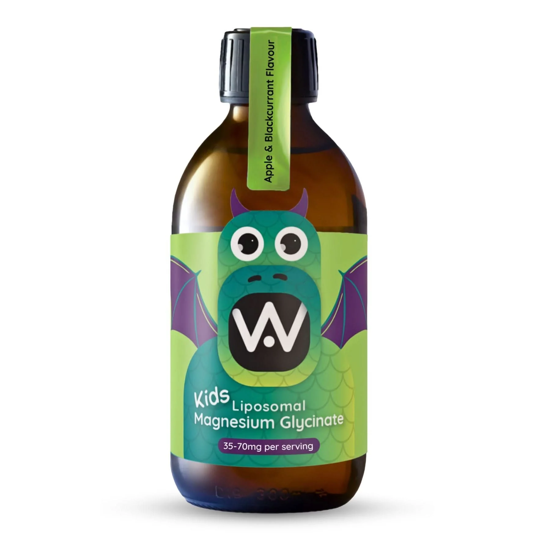 Well. Actually. Kids Liposomal Magnesium Glycinate 35-70mg Apple & Blackcurrant Flavour 250ml