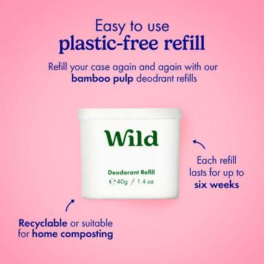 Wild Fresh Cotton & Sea Salt Deodorant with Black Case Starter Pack - Image 4