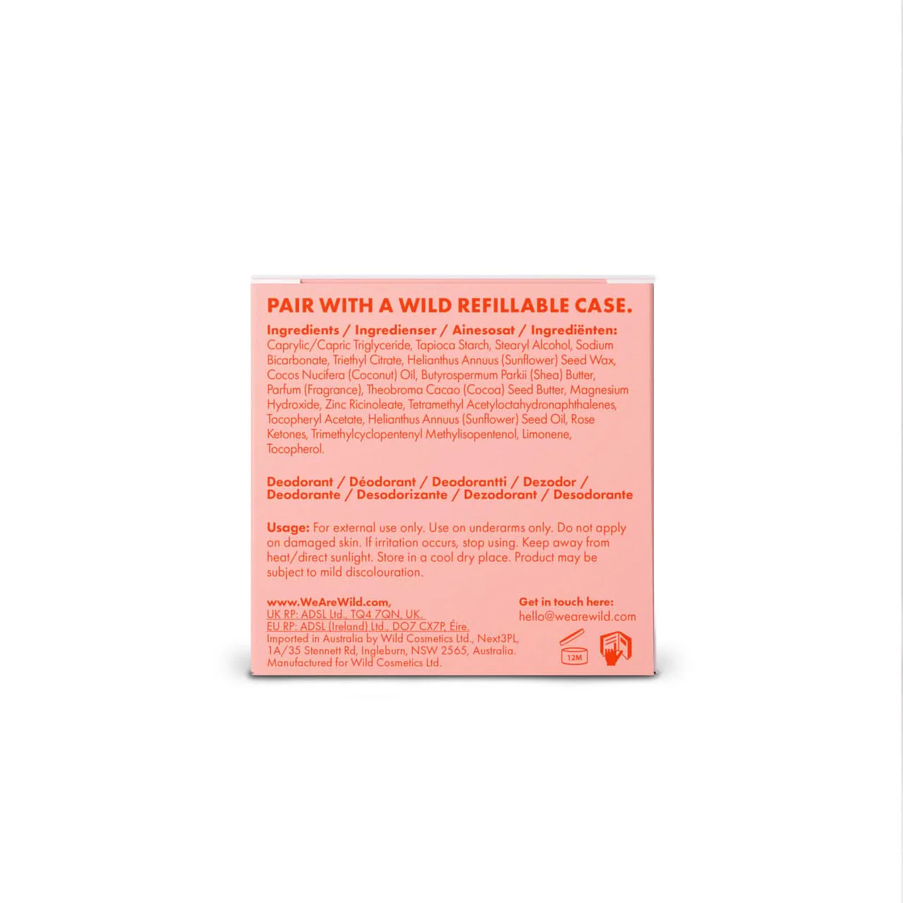 Wild Honey & Cactus Flower Deodorant Refill 40g - Image 2
