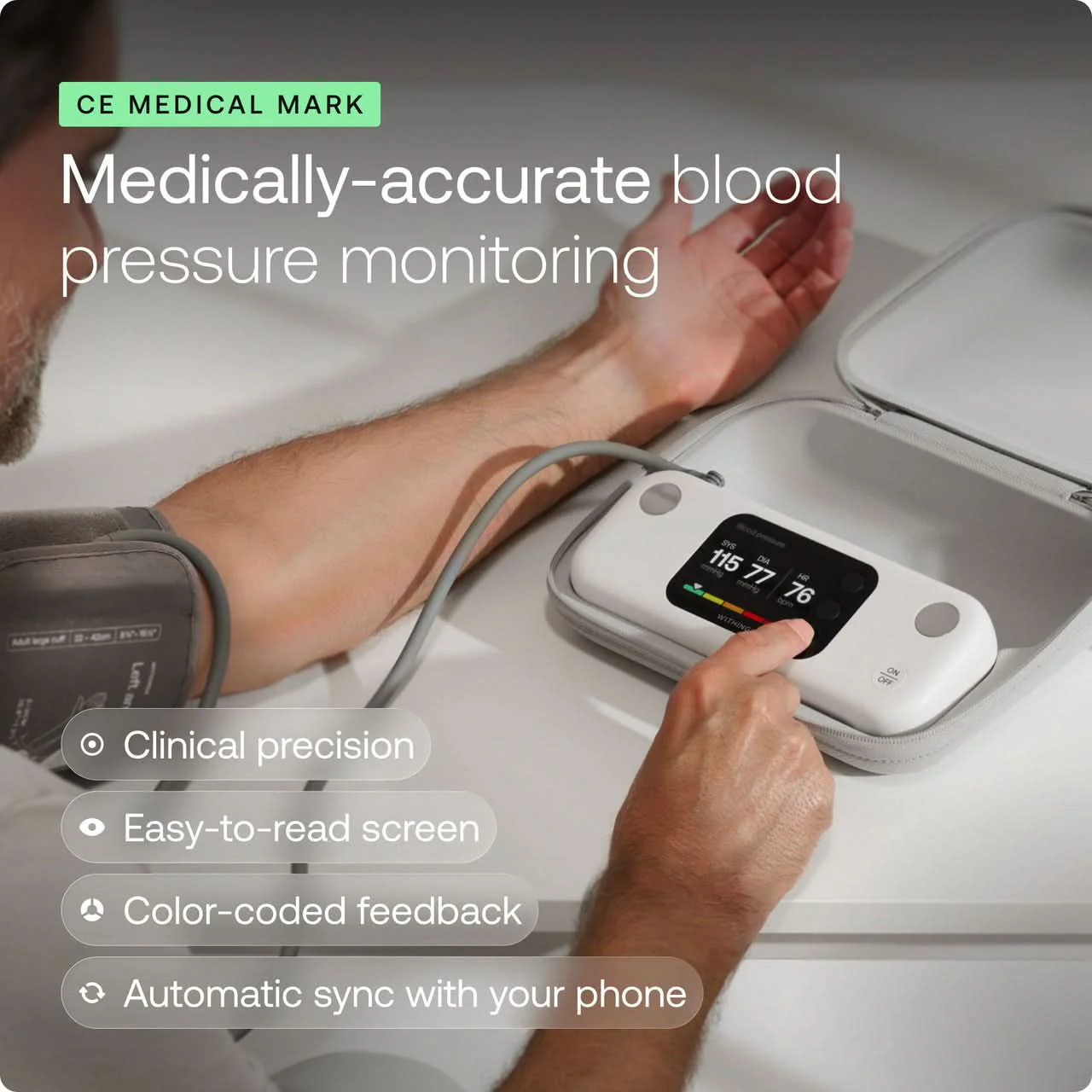 Withings BPM Vision Smart Blood Pressure and Heart Rate Monitor - Image 4