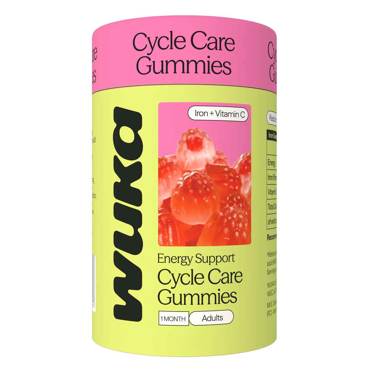 WUKA Adult Cycle Care Iron & Vitamin C 60 Gummies