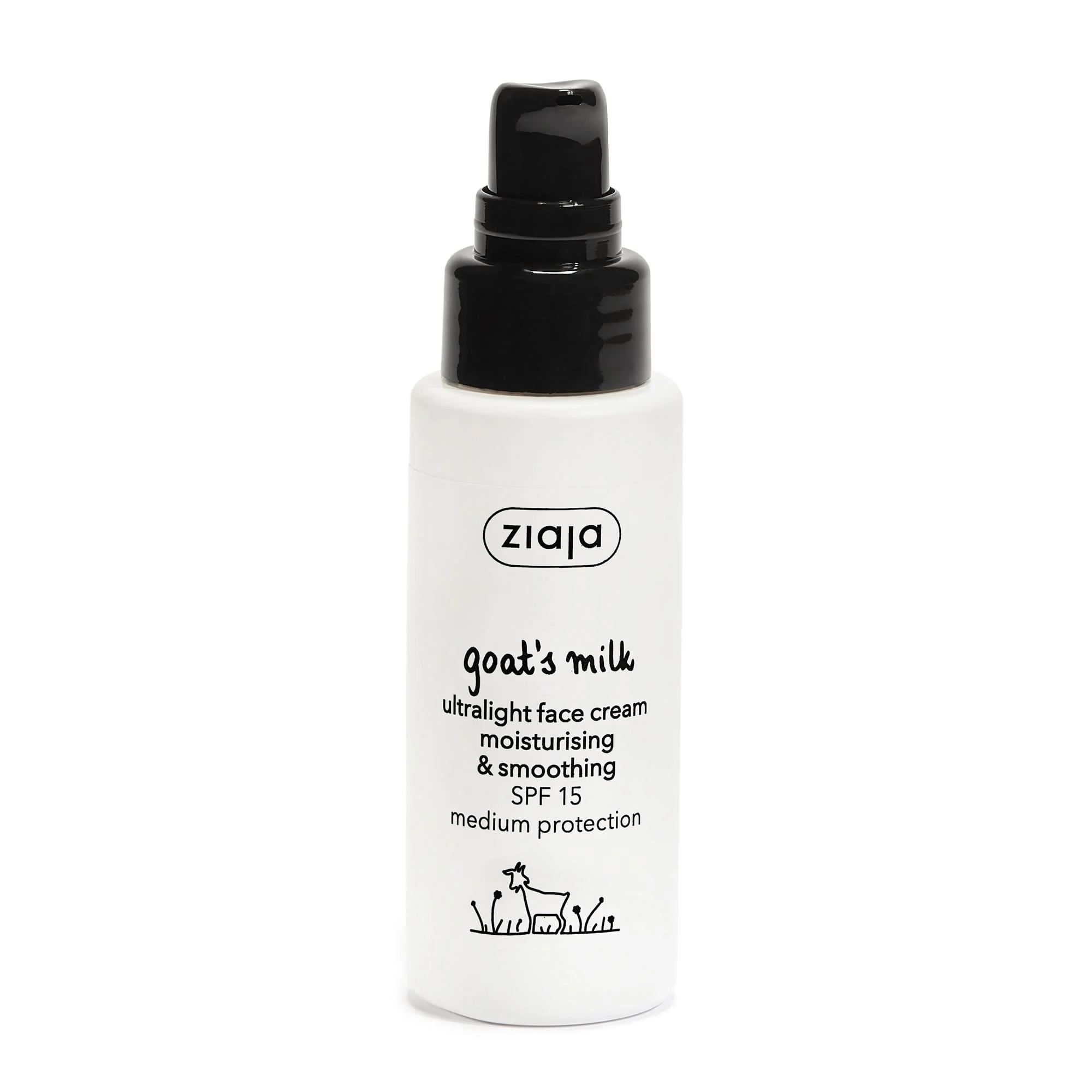Ziaja Goat's Milk Ultralight Moisturising & Smoothing Face Cream SPF15 50ml
