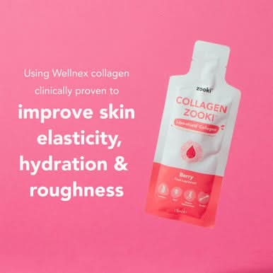Zooki Marine Collagen 5,000mg Berry Flavour 15ml 30 Sachets - Image 3