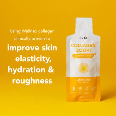 Zooki Marine Collagen 5,000mg Citrus Lime Flavour 15ml 30 Sachets - Image 2